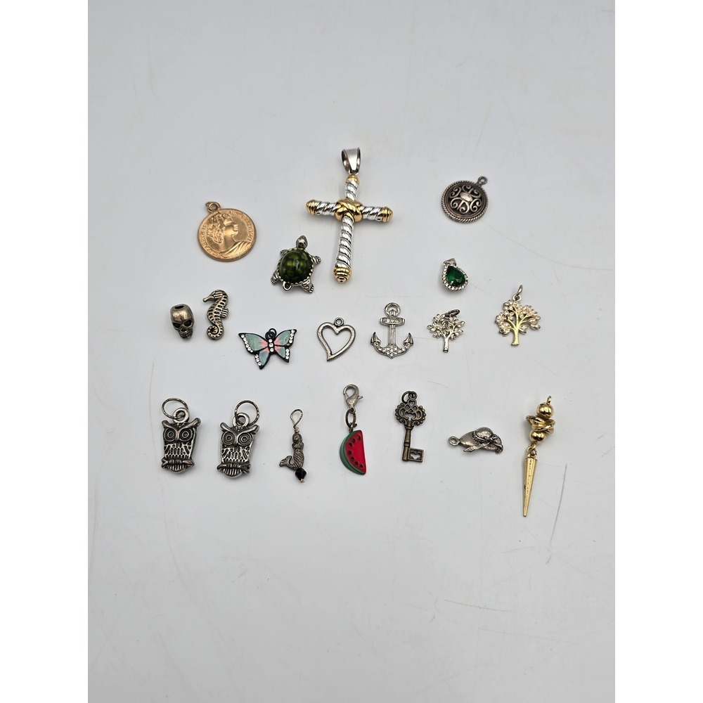 Unbranded Mixed Jewelry Charms Pendants Lot 20+ Multi Color Eclectic Style